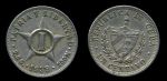 Куба 1938 г. • KM# 9.1 • 1 сентаво • герб страны • регулярный выпуск • XF+