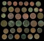 Россия XVIII - XX век • лот 38 монет не в сохране • медь