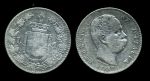 Италия 1887 г. M (Милан) • KM# 24.2 • 1 лира • Умберто I • серебро • регулярный выпуск • F+