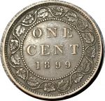 Канада 1899 г. • KM# 7 • 1 цент • Виктория • регулярный выпуск • XF