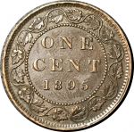 Канада 1895 г. • KM# 7 • 1 цент • Виктория • регулярный выпуск • XF-AU