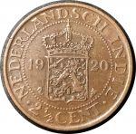 Голландская Ост-Индия 1920 г. • KM# 316 • 2½ цента • регулярный выпуск • XF-AU