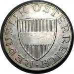 Австрия 1958 г. • KM# 2882 • 10 шиллингов • серебро • регулярный выпуск • XF-AUNC