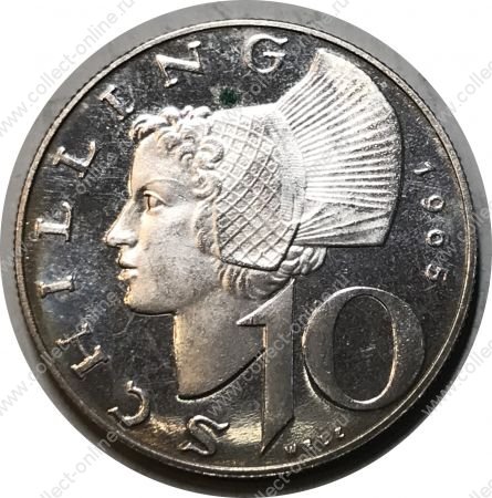 Австрия 1965 г. • KM# 2882 • 10 шиллингов • серебро • регулярный выпуск • UNC пруф!