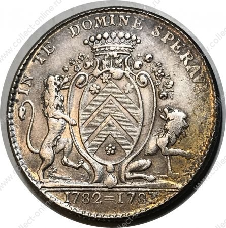 Франция (Нант) 1782 г. • Наградной жетон от мэра города • серебро • AU