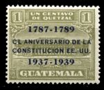 Гватемала 1938 г. • SC# RA7 • 1 c. • 150 лет принятия конституции США (надпечатка) • служебный выпуск • MNH OG XF
