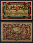 Ольденбург 1921 г. • 50 пфкннигов • гтгантский пень • UNC