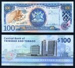 Тринидад и Тобаго 2009 г. • P# 52 • 100 долларов • государственный герб • памятный выпуск • UNC пресс