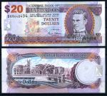 Барбадос 2007 г. • P# 69a • 20 долларов • Сэмюэл Джекман Прескод • регулярный выпуск • UNC пресс
