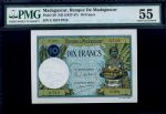 Мадагаскар 1937-1947 гг. • P# 36 • 10 франков • девушка с фруктами • регулярный выпуск • AU-55(PMG)