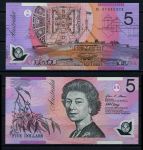 Австралия 2007 г. • P# 57e • 5 долларов • Елизавета II • регулярный выпуск • UNC пресс