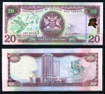 Тринидад и Тобаго 2006 г. • P# 49a • 20 долларов • здание госбанка • регулярный выпуск • UNC пресс