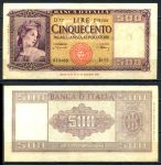 Италия 1948 г. P# 80a • 500 лир • регулярный выпуск • AU