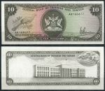 Тринидад и Тобаго 1964 г. (1977) • P# 32 • 10 долларов • здание госбанка • регулярный выпуск • UNC пресс