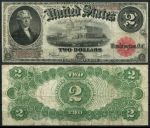 США 1917 г. • P# 188 • 2 доллара • Томас Джефферсон • Капитолий • регулярный выпуск • F+