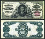 США 1891 г. P# 330 • 20 долларов • "серебряный" сертификат •Дэниел Мэннинг • копия • UNC пресс