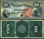 США 1869 г. P# 147 • 10 долларов • Даниел Уэбстер • копия • UNC пресс
