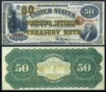 США 1864 г. P# 303 • 50 долларов • Александр Гамильтон • копия • UNC пресс