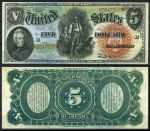США 1869 г. P# 146 • 5 долларов • президент Эндрю Джексон • копия • UNC пресс