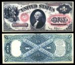 США 1875 г. P# 157 • 1 доллар. Джордж Вашингтон • копия • UNC пресс