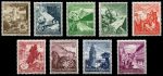 ГЕРМАНИЯ 1938г. MI# 675-83 (SC# B123-31) / АРХИТЕКТУРА ГЕРМАНИИ / MNH OG VF