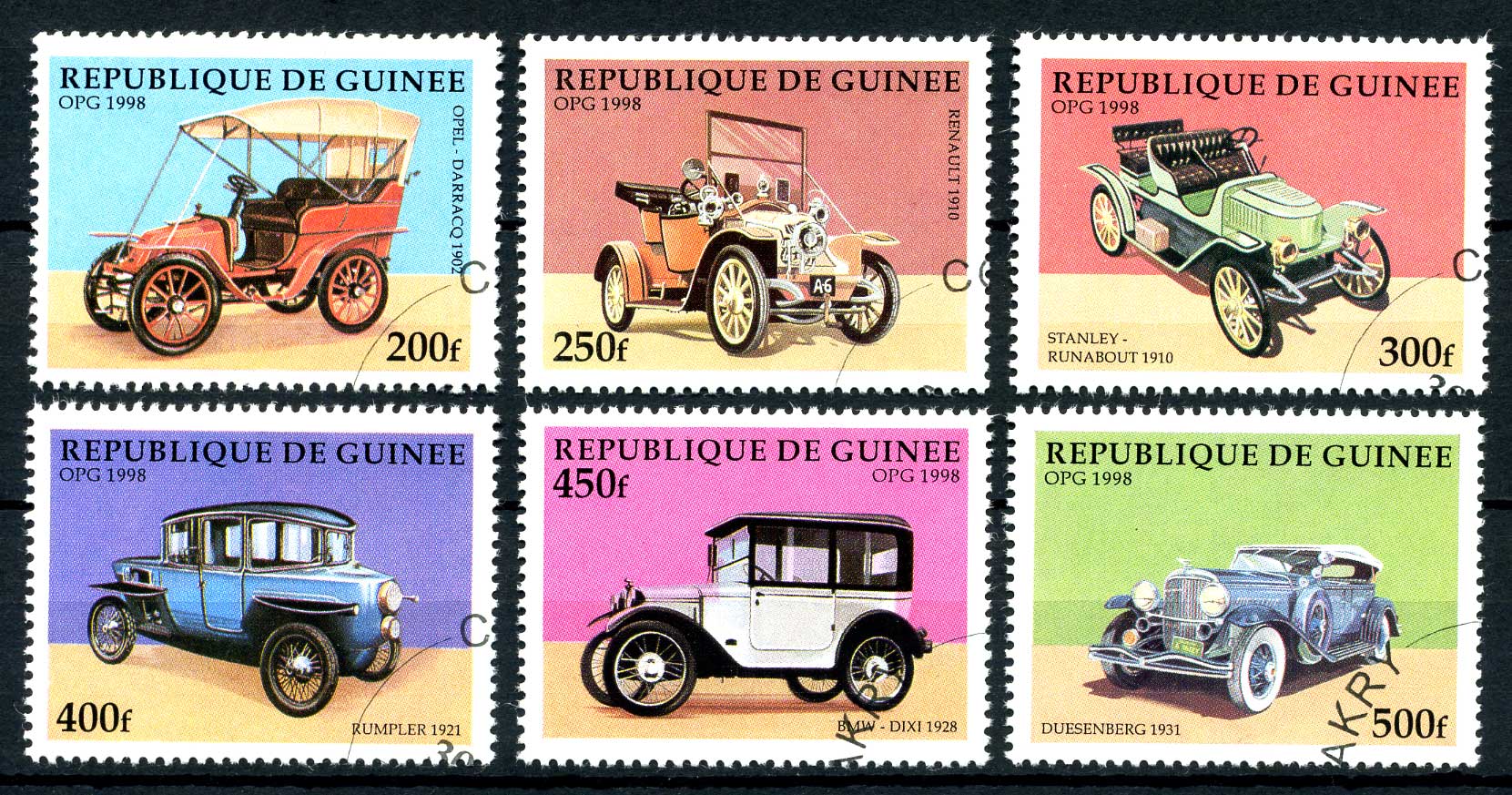 Почтовая марка Guinee 1998
