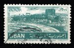 Ливан 1952 г. • SC# C173 • 200 p. • Архитектура и виды Ливана • древний амфитеатр • авиапочта • Used F-VF