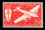 Новая Каледония 1942 г. • Iv# A47(Sc# C8) • 1.50 fr. • коллективный выпуск • авиапочта • MNH OG VF