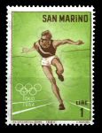 Сан-Марино 1964 г. • SC# 582 • 1 L. • Летние Олимпийские Игры, Токио • бег • MNH OG XF