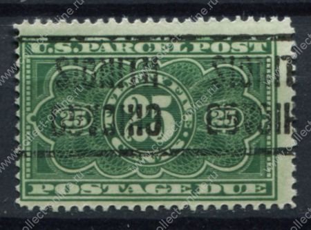 США 1913 г. • SC# JQ5 • 25 c. • служебная спец. доставка • Used F-VF ( кат.- $ 5 ) 