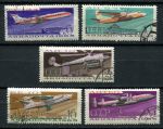 СССР 1965 г. • Сол# 3298-3302 • 6 - 20 коп. • Гражданские самолёты • авиапочта • полная серия • Used(ФГ) OG VF