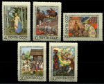 СССР 1969 г. • Сол# 3815-3819 • Русские сказки (рисунки И. Билибина) • полн. серия • MNH OG VF