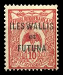 Уоллис и Футуна 1920 г. • Iv# 6 • 10 c. • надп. на марках Новой Каледонии • стандарт • MNH OG VF