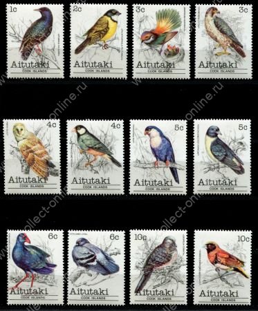 Аитутаки 1981 г. • Mi# 370..384 • 1//10 c. • птицы • 12 марок • MNH OG VF