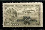 Мексика 1932 г. • Sс# C49 • 30 на 20 c. • самолет над равниной • надпечатка • авиапочта • MNH OG VF