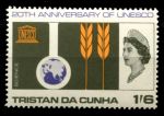 Тристан да Кунья 1966 г. • Gb# 102 • 1s.6d. • 20 лет со дня основания UNESCO • MNH OG VF