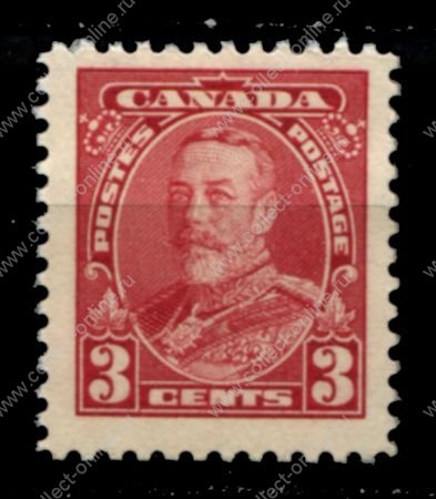 Канада 1935 г. • Sc# 219 • 3 c. • осн. выпуск • Георг V • MNG VF