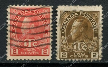Канада 1916 г. • SC# MR3-4 • 2 + 1 c. • военный налог • Георг V • фискальный выпуск • Used VF-