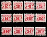 Канада 1969-1978 гг. • Sc# J29-40 • 2 - 50 c. • доплата • 12 марок • MNH OG VF