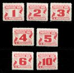 Канада 1967 г. • Sc# J21-26 • 1 - 10 c. • доплата • полн. серия • MNH OG VF