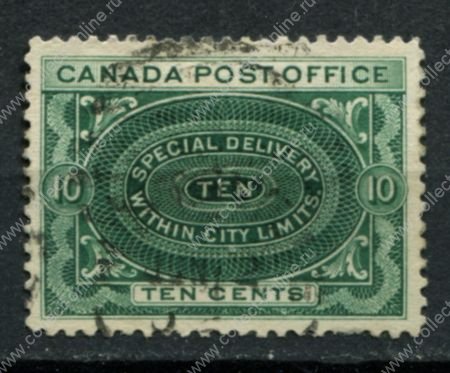 Канада 1898 г. • Sc# E1 • 10 c. • спец. доставка • Used VF ( кат.- $11 )