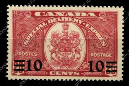 Канада 1939 г. • Sc# E9 • 10 на 20 c. • спец. доставка • MNH OG VF ( кат.- $12 )