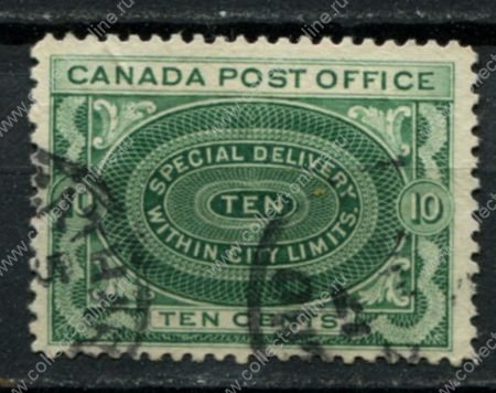 Канада 1898 г. • Sc# E1 • 10 c. • спец. доставка • Used VF ( кат.- $11 )