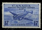 Канада 1942 г. • Sc# CE2 • 17 c. • самолет над плотиной • авиапочта • MNH OG VF