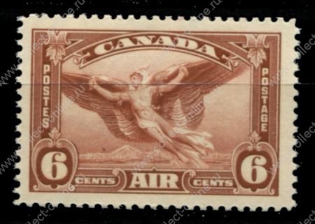 Канада 1935 г. • Sc# C5 • 6 c. • Икар • авиапочта • MNH OG VF