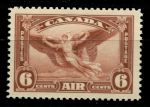 Канада 1935 г. • Sc# C5 • 6 c. • Икар • авиапочта • MH OG VF