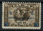 Канада 1932 г. • Sc# C4 • 6 на 5 c. • конференция в Оттаве, надпечатка• авиапочта • Used VF ( кат. - $15 )