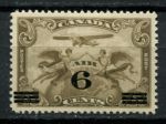 Канада 1932 г. • Sc# C3 • 6 на 5 c. • надп. нов. номинала • авиапочта • MLH OG VF ( кат. - $12 )