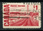 Канада 1967-1972 гг. • Sc# 465B • $1 • нефтяные поля • стандарт • Used VF