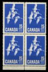 Канада 1963 г. • Sc# 415 • 15c. • Канадские гуси • кв. блок • MNH OG VF ( кат. -$8+ )